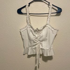 Pretty Little Thing White Tank Top